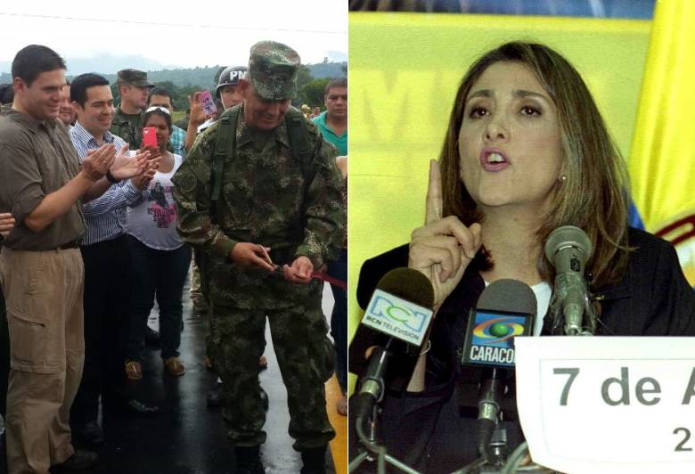 Mindefensa inaugura tramo de vía en Caquetá donde Farc secuestró a Ingrid