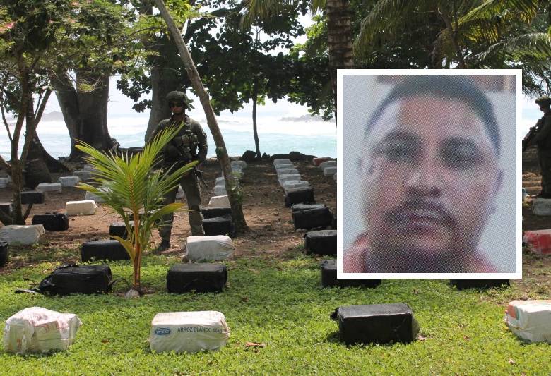 La Policía ha logrado la incautación de 13 toneladas de estupefacientes, que significan pérdidas cercanas a los 330 millones de dólares en los últimos cinco meses. En la foto alias “Gavilán”, segundo de “los Urabeños”. FOTO CORTESÍA