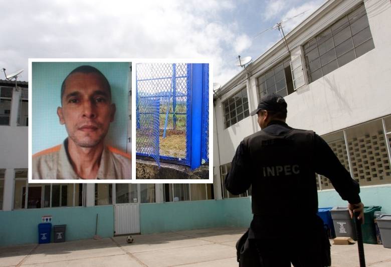 Por esta reja se fugó Cristopher Chávez Cuéllar, alias “El desalmado” de la cárcel Las Heliconias de Florencia. FOTO CORTESÍA
