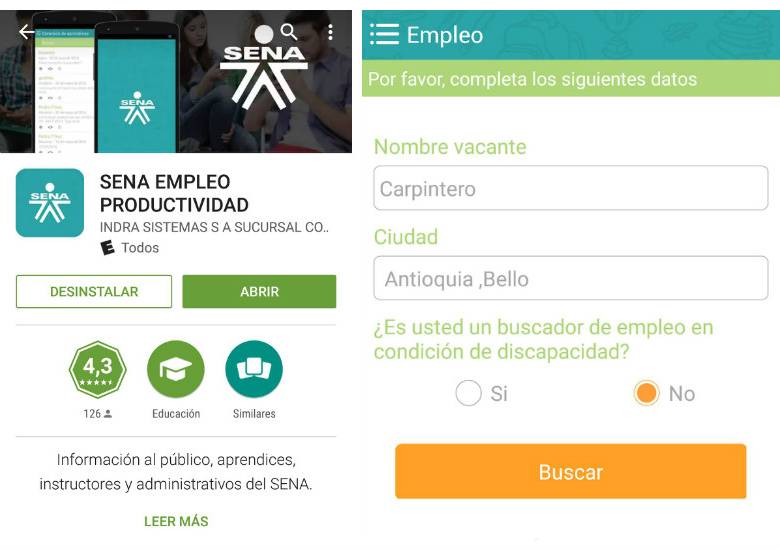 El Sena lanzó una ‘app’ para buscar trabajo en Colombia