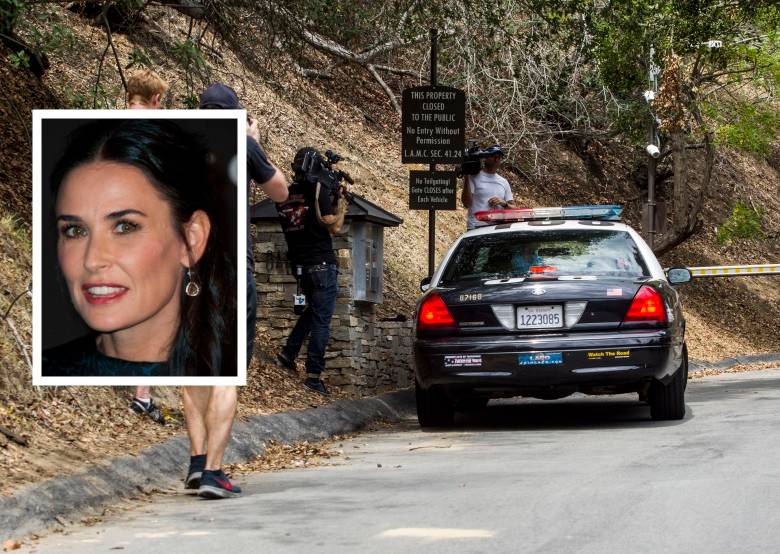 Un hombre de 21 años se ahogó accidentalmente en la piscina del patio trasero de una casa de Los Angeles propiedad de la actriz Demi Moore. FOTO AP