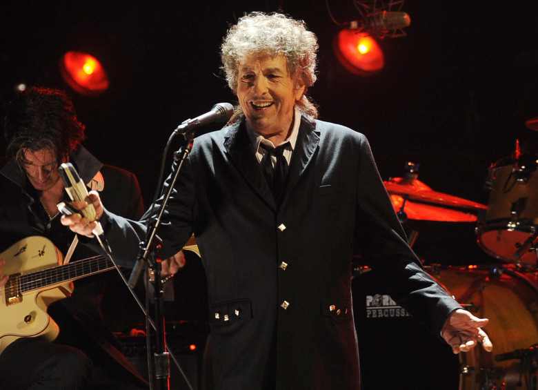 Bod Dylan se presentó en Las Vegas la misma noche en que recibió la noticia del Nobel. FOTO AP