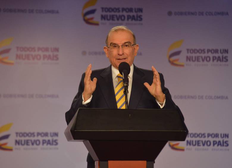 El jefe negociador del Gobierno, Humberto de la Calle, respondió a las críticas del procurador Alejandro Ordóñez. FOTO COLPRENSA