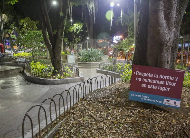 Parque Lleras de Medellín. FOTO EDWIN BUSTAMANTE