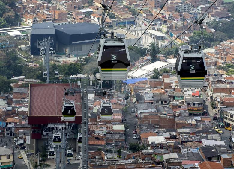 El metrocable es considerado un ejemplo de articulación de transporte y urbanismo social. FOTO Juan Antonio Sánchez