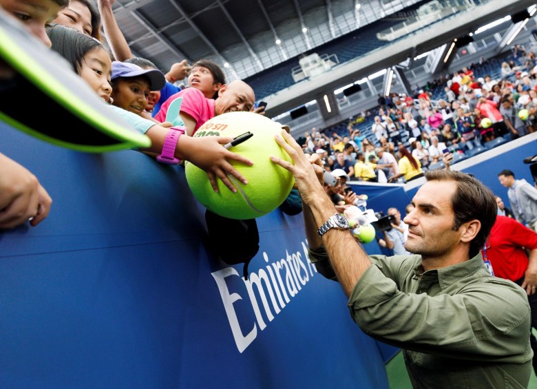 Roger Federer será atracción, desde el lunes en el US Open. Foto EFE