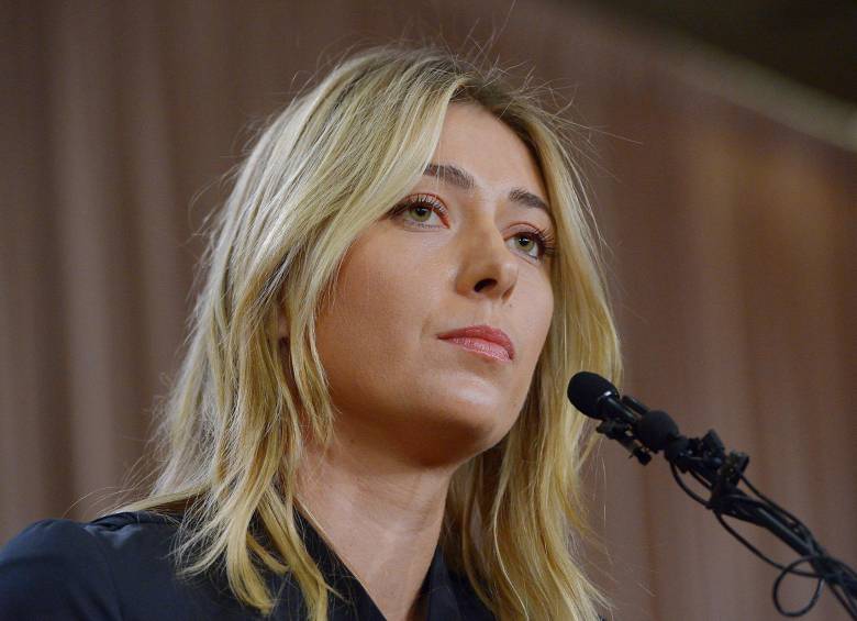 María Sharapova en la rueda de prensa donde anunció su positivo en dopaje. FOTO Jayne Kamin-Oncea-USA TODAY 