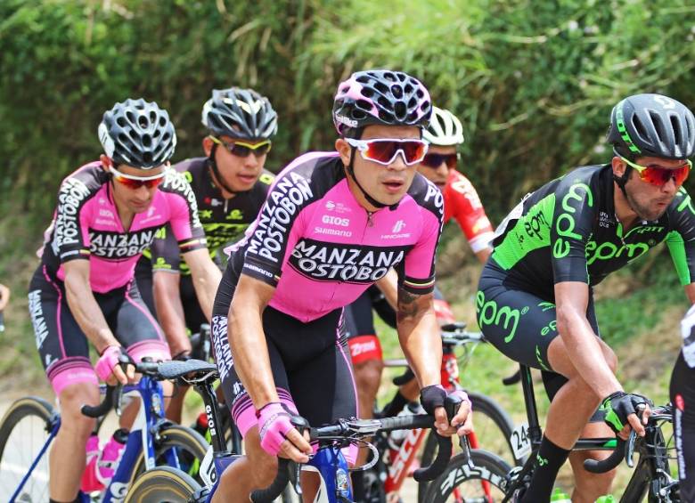 Duarte viene de competir en la carrera Colombia Oro y Paz, en la que terminó 15°. En las etapas de montaña en Cataluña espera empezar a recuperar protagonismo. FOTO cortesía manzana team