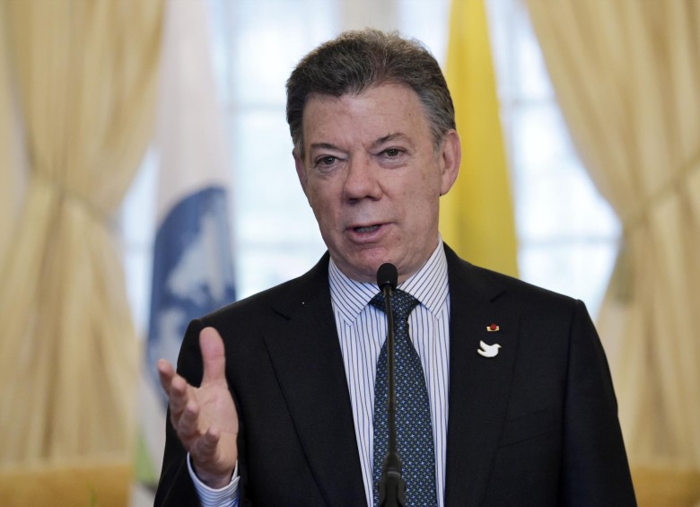  Juan Manuel Santos dijo que allí expondrá los avances en políticas públicas para la superación de la pobreza. FOTO AFP