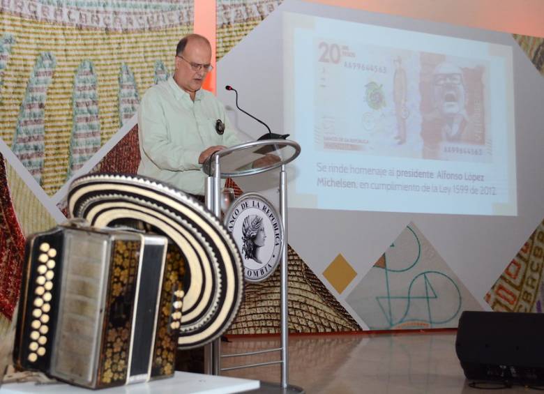 Así fue el lanzamiento del billete de $20.000 en Valledupar. FOTO Wendy Peralta - Colprensa