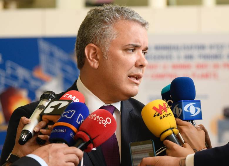 El presidente Iván Duque ha abanderado el llamado “cerco diplomático” contra el gobierno de Nicolás Maduro, al que considera una dictadura. FOTO: COLPRENSA