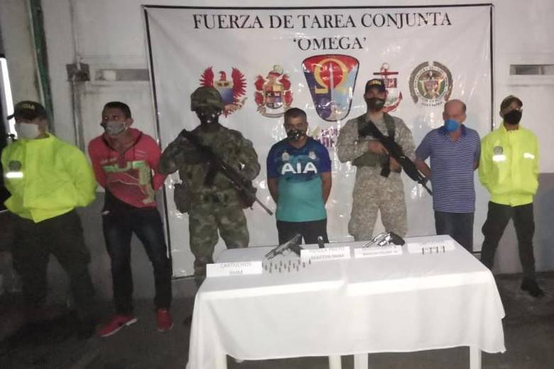 La Fuerza de Tarea Conjunta Hércules evitó un atentado terrorista en Caquetá. FOTO: Cortesía FTCH