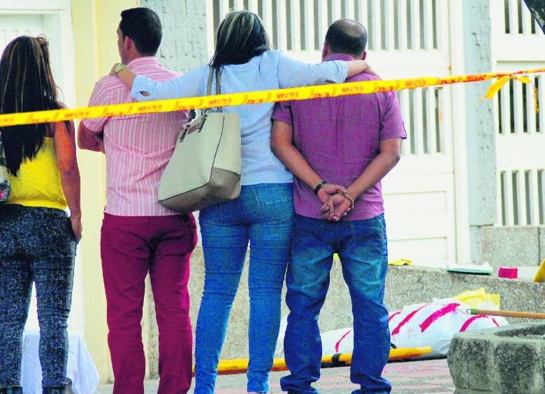 El presunto asesino fue capturado por la policía. FOTO RÓBINSON SÁENZ