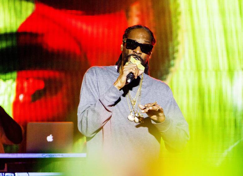 Snoop Dogg durante su presentación en Medellín. FOTO: Mario Valencia. 