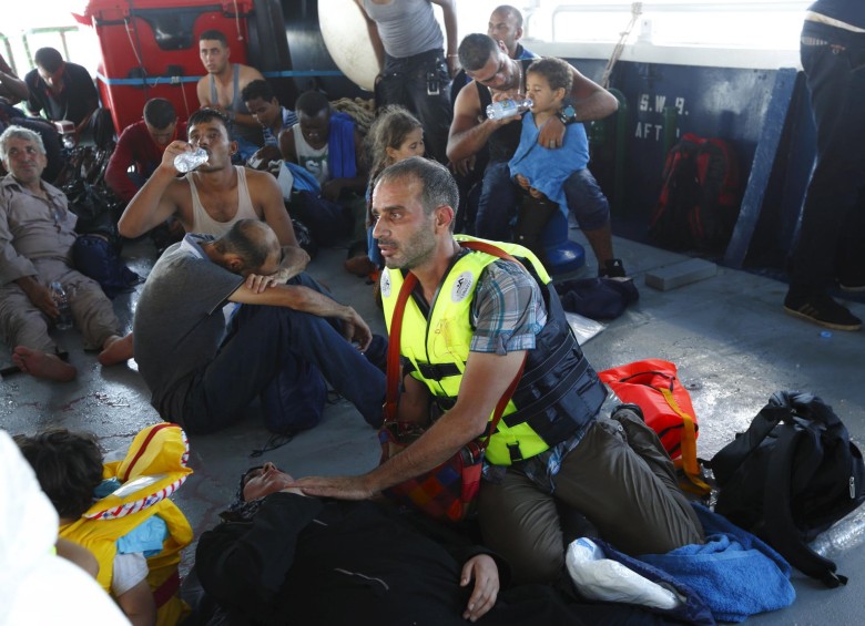 La mayoría de migrantes que viajaban en la barcaza siniestrada provenía de Siria y buscaba huir del conflicto. FOTO reuters