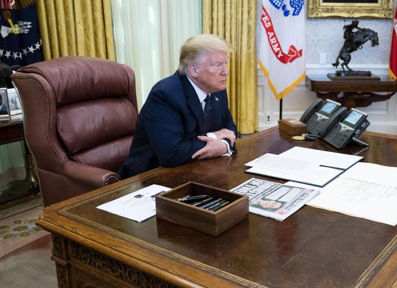 El presidente estadounidense, Donald Trump, ha sido acusado de responder tardíamente a la pandemia. FOTO AFP