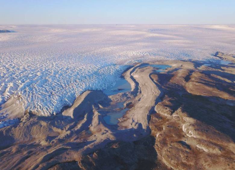 Así luce actualmente la capa de hielo en Groenlandia. FOTO Agencia Sinc. 