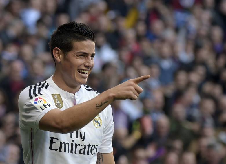 James Rodríguez, formado en la Cantera de héroes del Envigado, sería titular este domingo con el Real Madrid. FOTO archivo