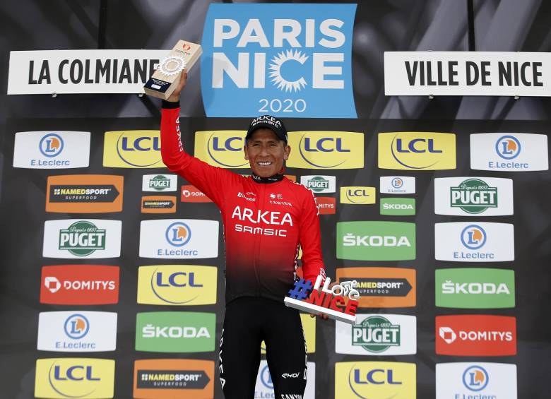 Nairo Quintana gana la etapa reina de la carrera París-Niza. Foto EFE
