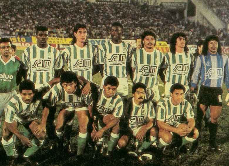Nacional fue un equipo con base antioqueña, donde los “extranjeros” en la titular fueron Alexis García y Alveiro Usuriaga. FOTO archivo 