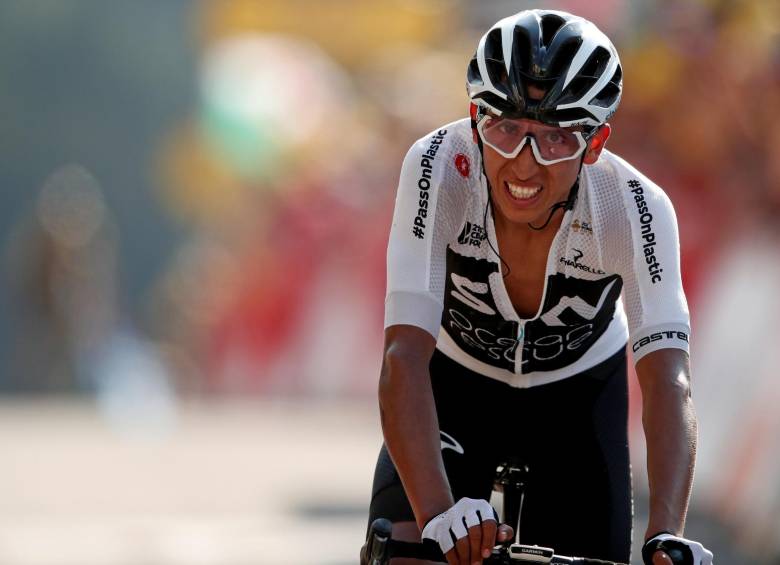 El ciclista colombiano Egan Bernal, del Sky. FOTO REUTERS