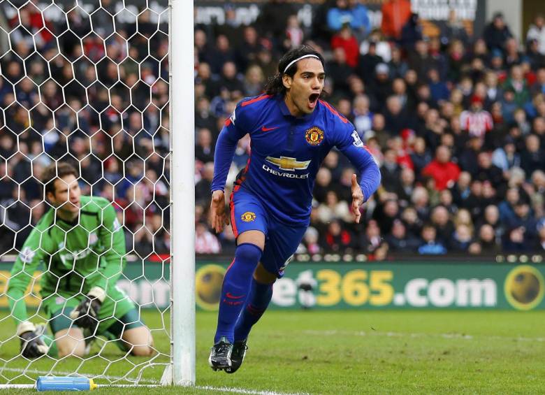 Falcao celebró su gol marcado este 1 de enero. FOTO Reuters