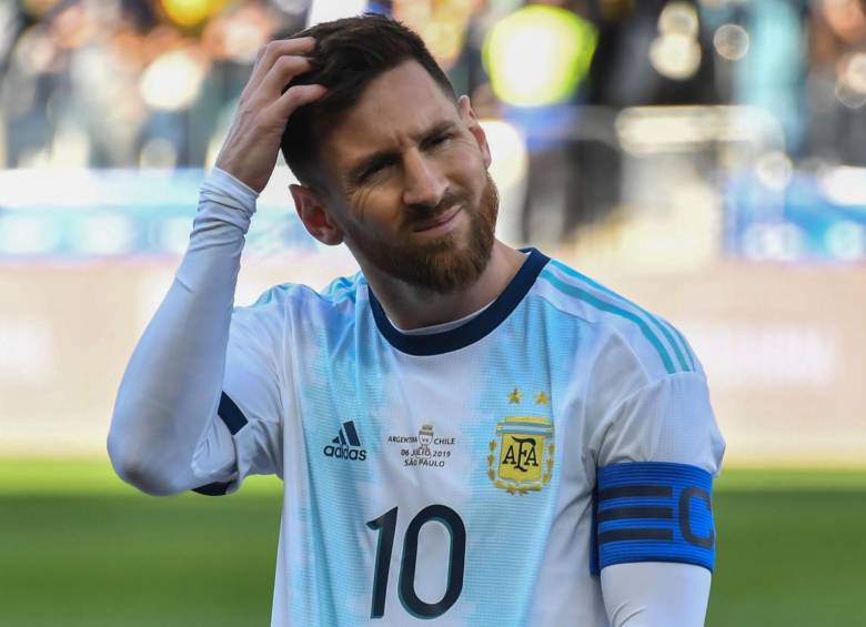 Lionel Messi se mostró muy molesto con la Conmebol. FOTO AFP