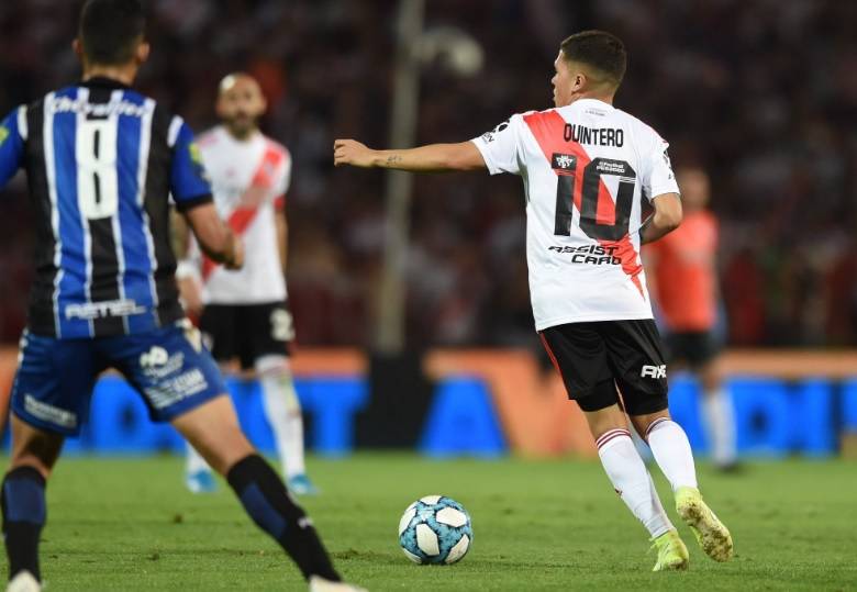 Juan Fernando Quintero regresó a las canchas este viernes. FOTO @RiverPlate
