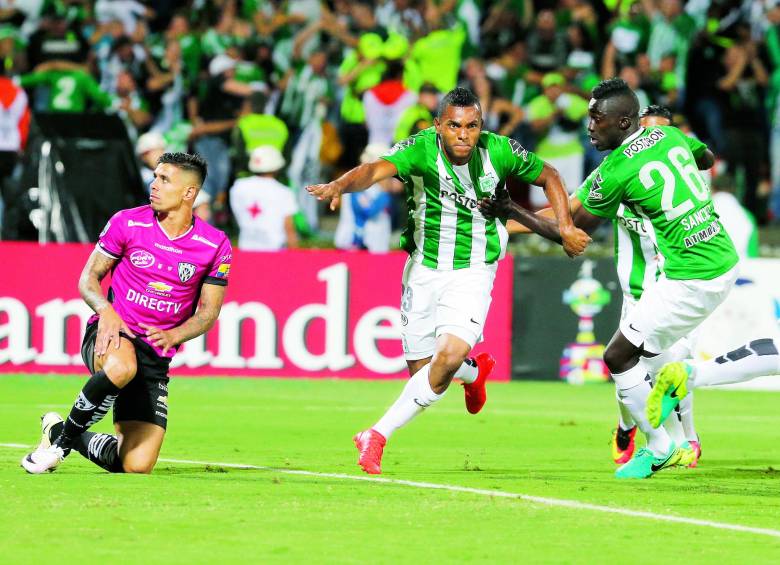 El gol de Borja con el que el verde emprendió el camino de la segunda Libertadores. Foto Juan A. Sánchez