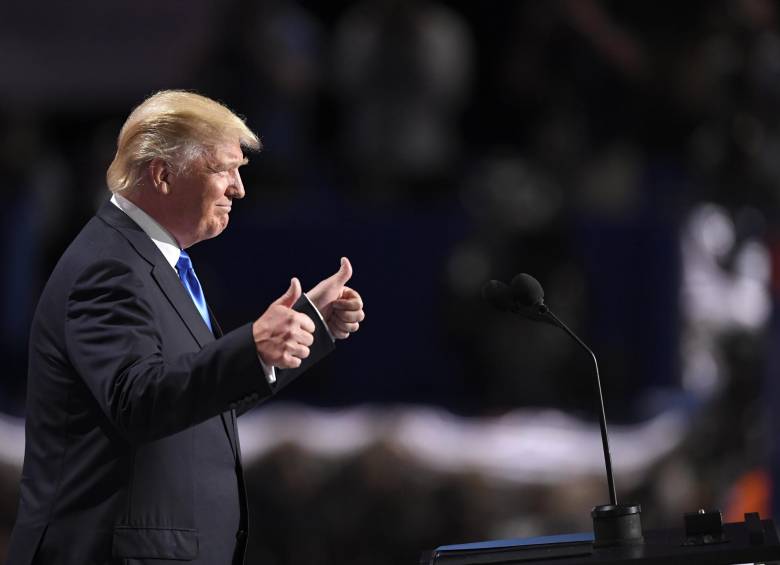 Trump fue elegido oficialmente ayer en Cleveland, Ohio, candidato republicano a la Presidencia de EE. UU, tal como confirmó anticipadamente el director de su campaña, Paul Manafort. FOTO ap