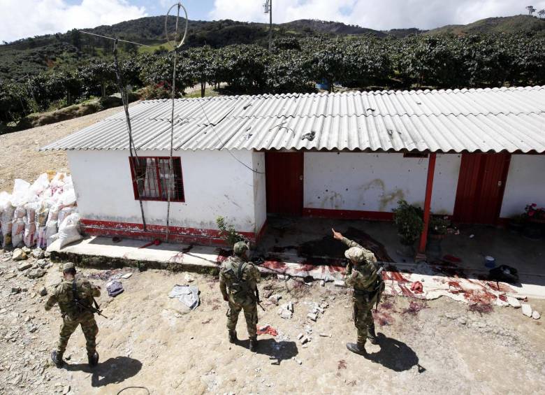 La masacre ocurrió en la vereda La España en noviembre de 2012. FOTO: MANUEL SALDARRIAGA.