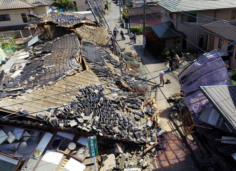 El pasado jueves un terremoto de 6,5 grados golpeó el suroeste de Japón causando nueve muertos y 1.126 heridos. FOTO AP