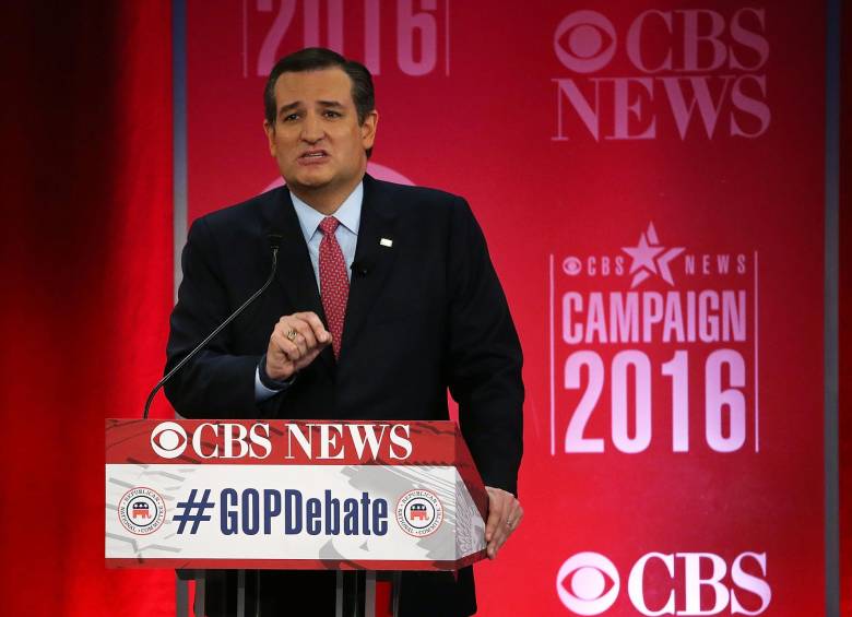 Ted Cruz parece ser el contendor más fuerte de Donald Trump entre los republicanos, tras su victoria en New Hampshire. FOTO afp