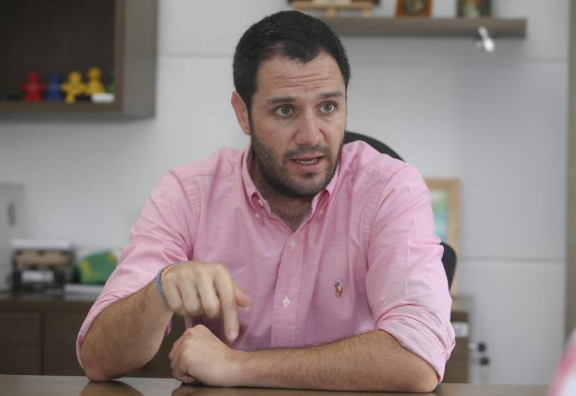 El candidato a la alcaldía de Medellín, Juan David Valderrama. FOTO Juan Antonio Sánchez