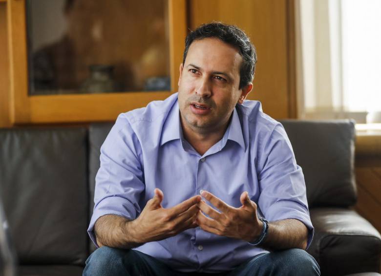 Santiago Gómez, candidato a la Alcaldía de Medellín. FOTO Jaime Pérez Munévar
