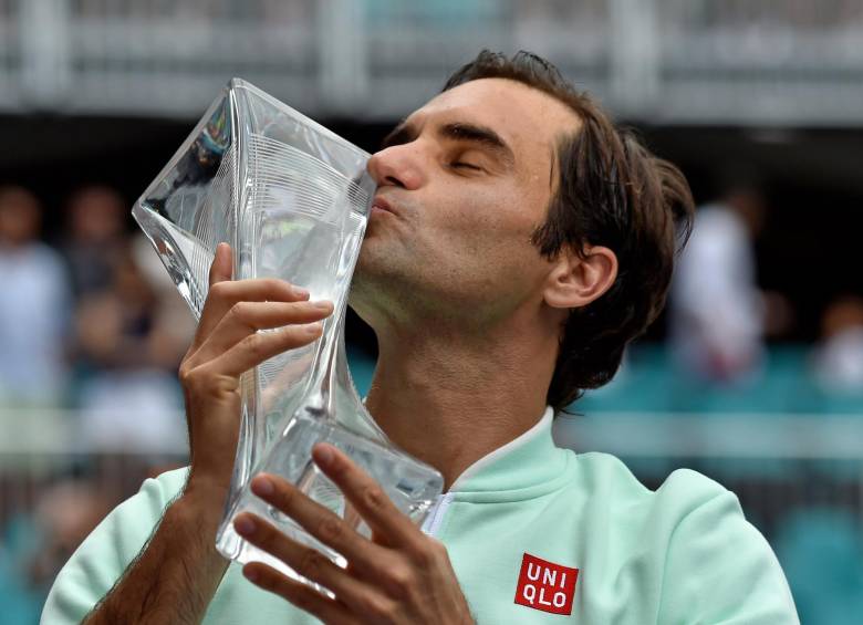 Roger Federer sumó ayer su título 28 en torneos de tipo Master manteniendo su hegemonía en el tenis. FOTO reuters