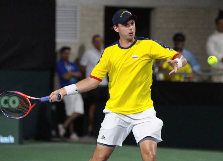 Alejandro González durante el partido. FOTO COLPRENSA
