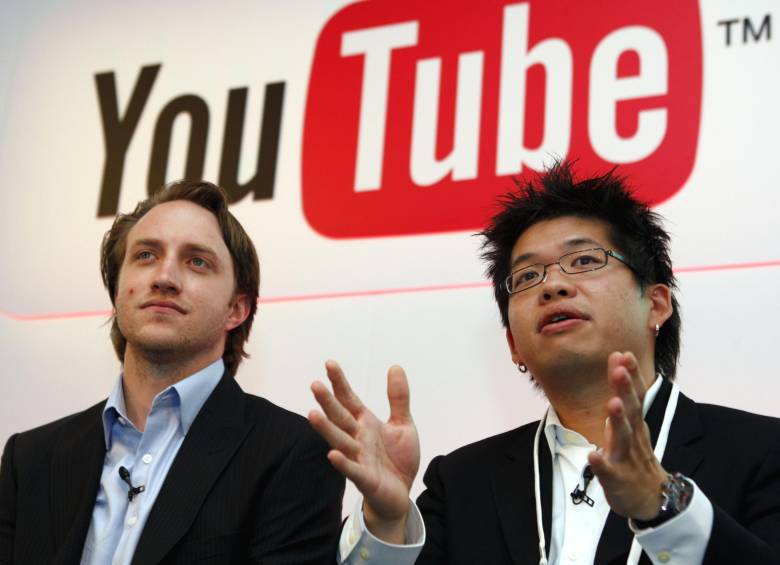 Steve Chen y Chad Hurley vendieron YouTube a Google en octubre de 2006 por 1.650 millones de dólares. FOTO REUTERS