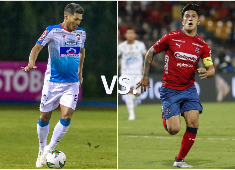 Teo Gutiérrez y Germán Cano. FOTO Robinson Saénz y Juan Antonio Sánchez