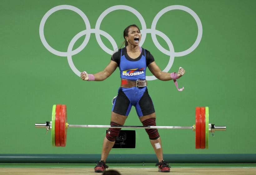 Leidy Solís estuvo a solo dos kilos de ganar bronce. En Pekín fue cuarta también. Buena actuación y diploma. FOTO reuters