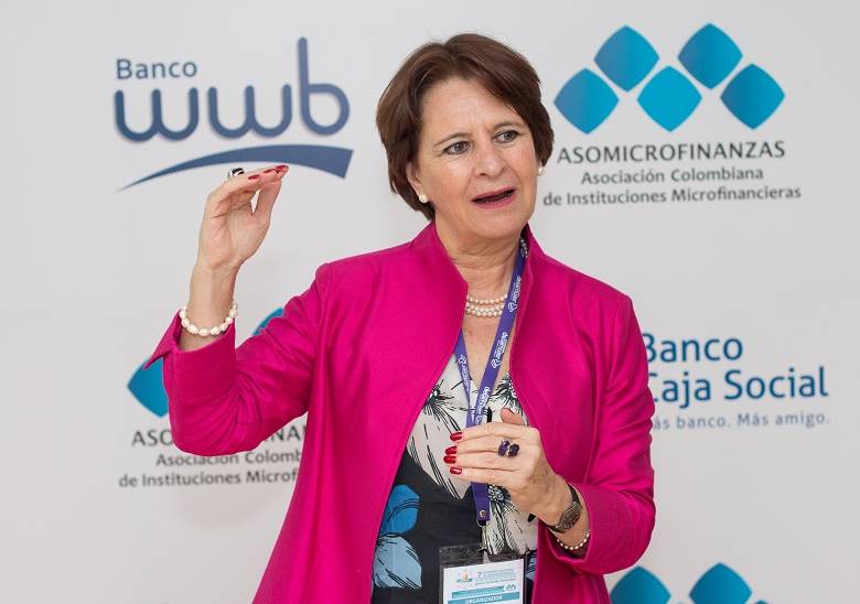María Clara Hoyos, presidente de la Asociación Colombiana de Instituciones Microfinancieras (Asomicrofinanzas). Foto: Cortesía Asomicrofinanzas