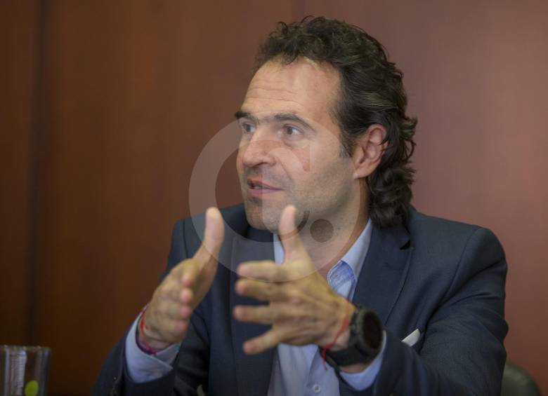 Alcalde de Medellín, Federico Gutiérrrez. FOTO Juan Antonio Sánchez