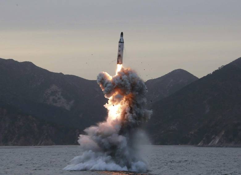 En los últimos 10 años Corea del Norte ha realizaron cinco pruebas de lanzamiento de misiles nucleares. FOTO EFE