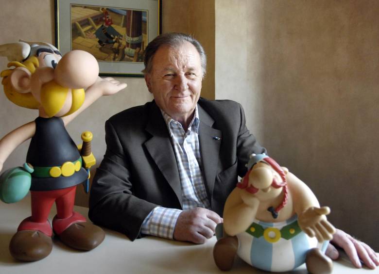 Albert Uderzo tenía 92 años y murió de una crisis cardiaca. Le dio vida por unas cinco décadas, hasta 2011, cuando lo dejó a otros por una tendinitis. FOTO afp