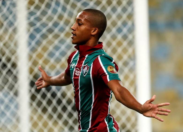 Joao Pedro, la joven estrella de 17 años del Fluminense. FOTO EFE