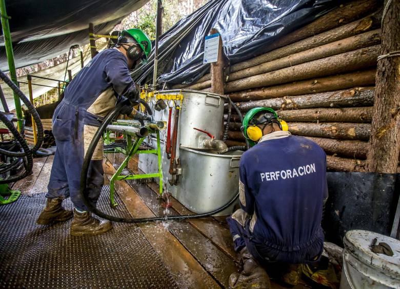 Así es la exploración de los suelos para la posterior explotación minera en Jericó por parte de AngloGold Ashanti. FOTO JUAN ANTONIO SÁNCHEZ