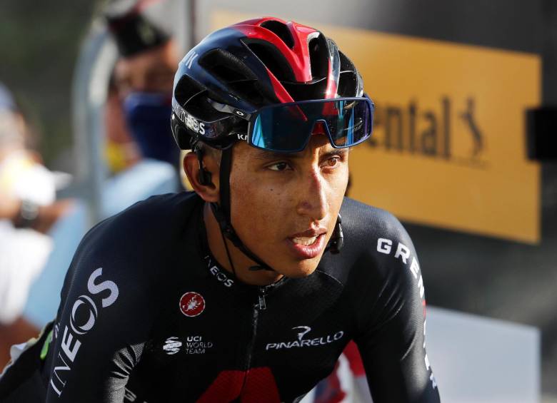 Bernal se ubicaba 16° en la general, a 19.04 de Roglic. FOTO EFE