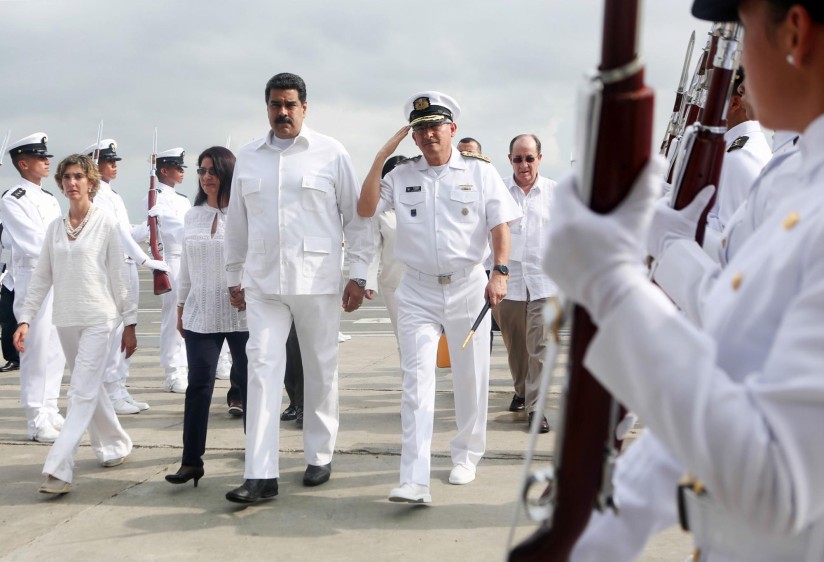 El presidente de Venezuela, Nicolás Maduro, fue uno de los últimos mandatarios en arribar a Cartagena para la firma del acuerdo en el Gobierno y las Farc. FOTO AFP