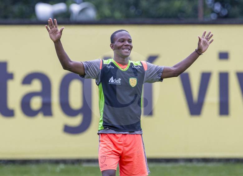 Jhon Henry Sánchez, delantero de Leones, se formó en divisiones menores de Atlético Nacional. FOTO juan antonio sánchez