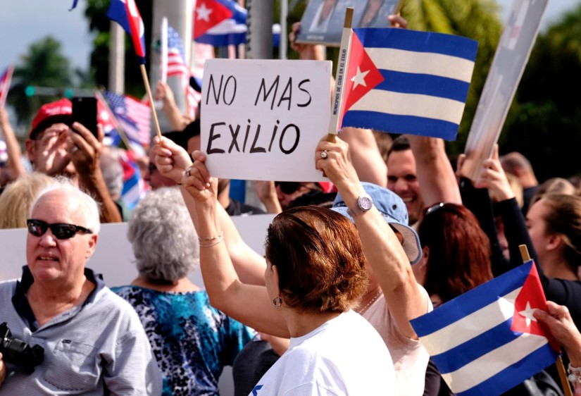 En Miami, donde La Habana queda más cerca geográfica y psicológicamente que Washington, la noticia de la muerte del líder revolucionario era muy esperada entre los exiliados. FOTO AFP